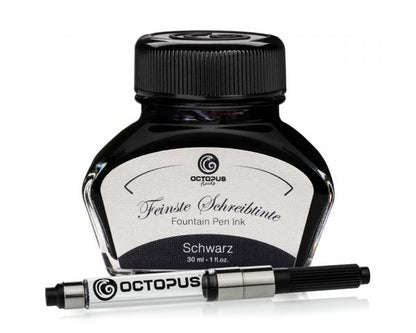 Octopus Fluids Schreibtinte Classic Schreibtinten Schwarz mit Konverter