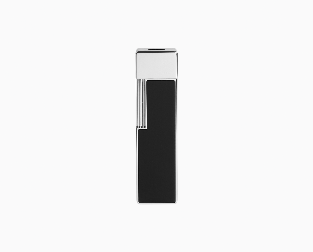 ST Dupont Feuerzeug Twiggy Palladium, Schwarz
