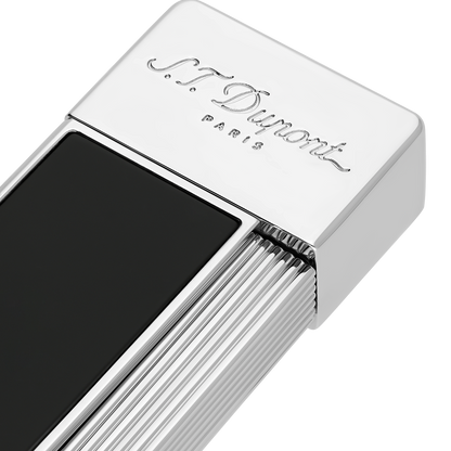 ST Dupont Feuerzeug Twiggy Palladium, Schwarz