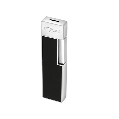 ST Dupont Feuerzeug Twiggy Palladium, Schwarz