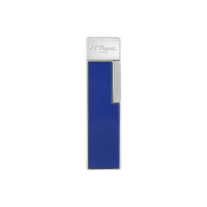 ST Dupont Feuerzeug Twiggy Palladium, Indigo-blue