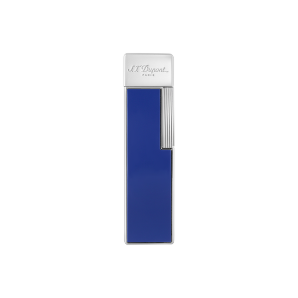 ST Dupont Feuerzeug Twiggy Palladium, Indigo-blue