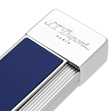 ST Dupont Feuerzeug Twiggy Palladium, Indigo-blue