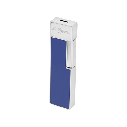 ST Dupont Feuerzeug Twiggy Palladium, Indigo-blue