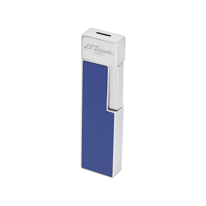 ST Dupont Feuerzeug Twiggy Palladium, Indigo-blue