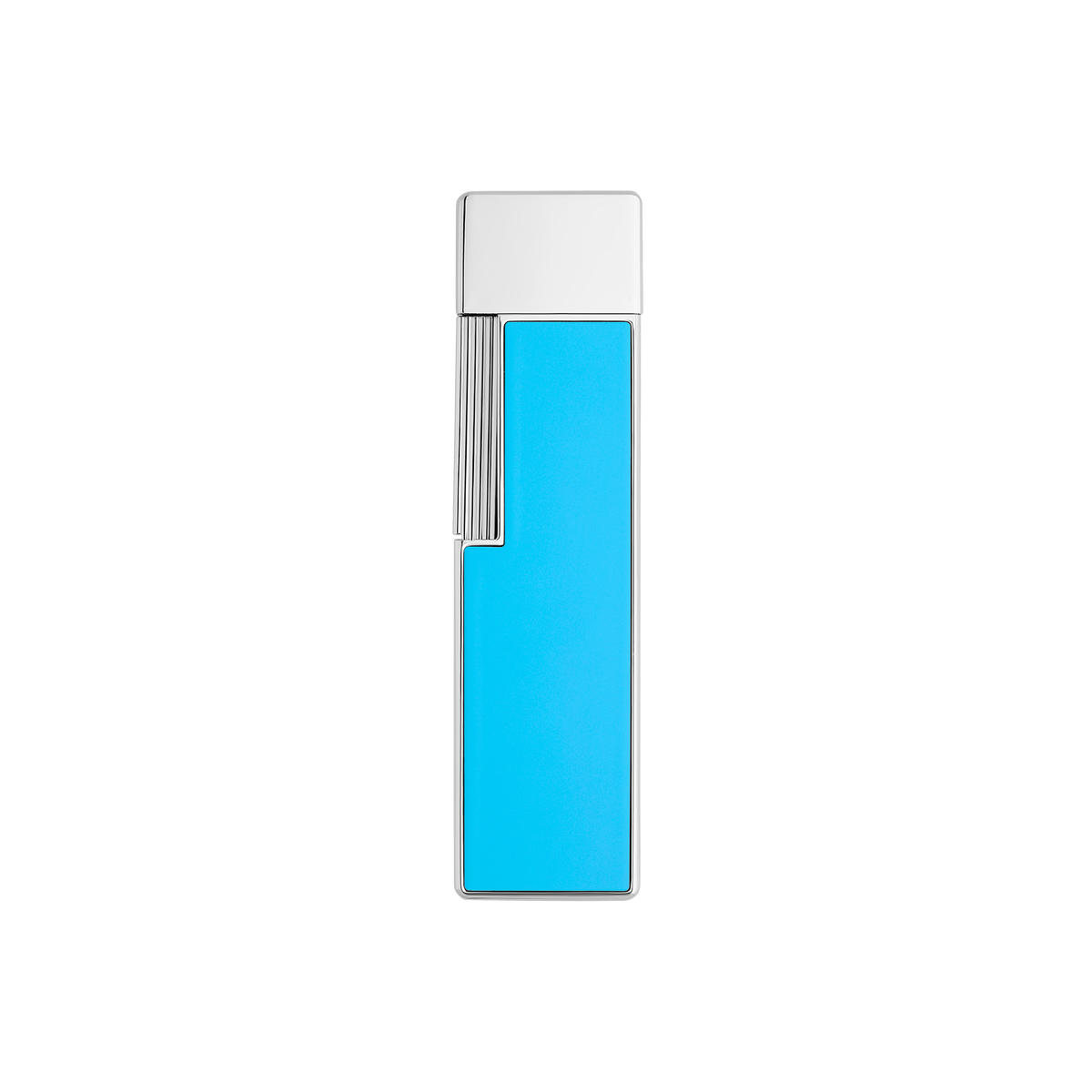 ST Dupont Feuerzeug Twiggy Palladium, Turquoise-blue