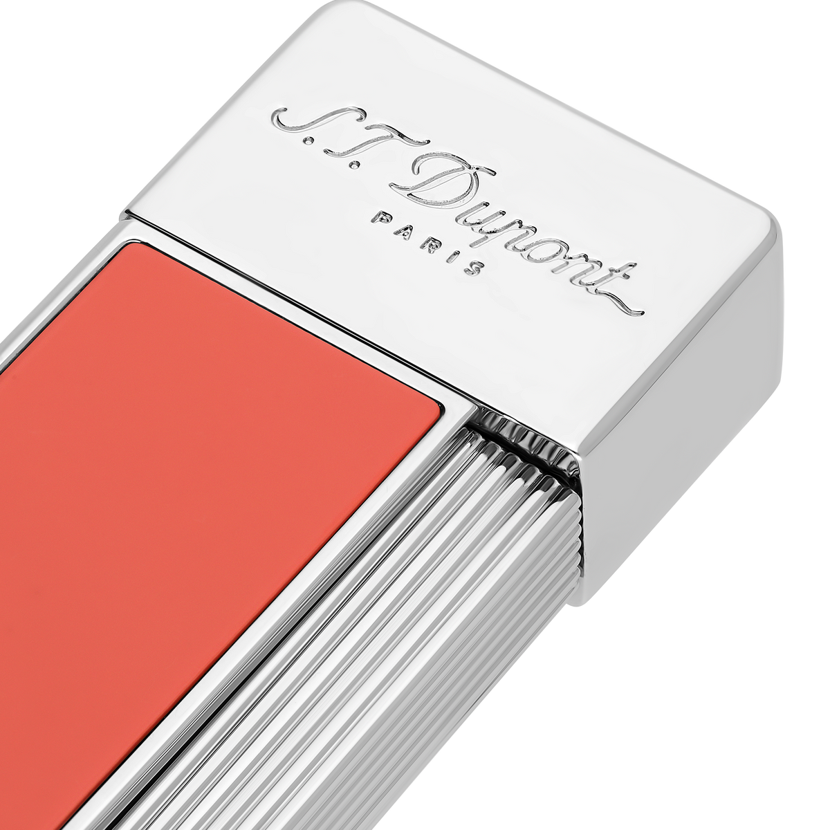 Briquet S.T. Dupont Twiggy Palladium, Corail