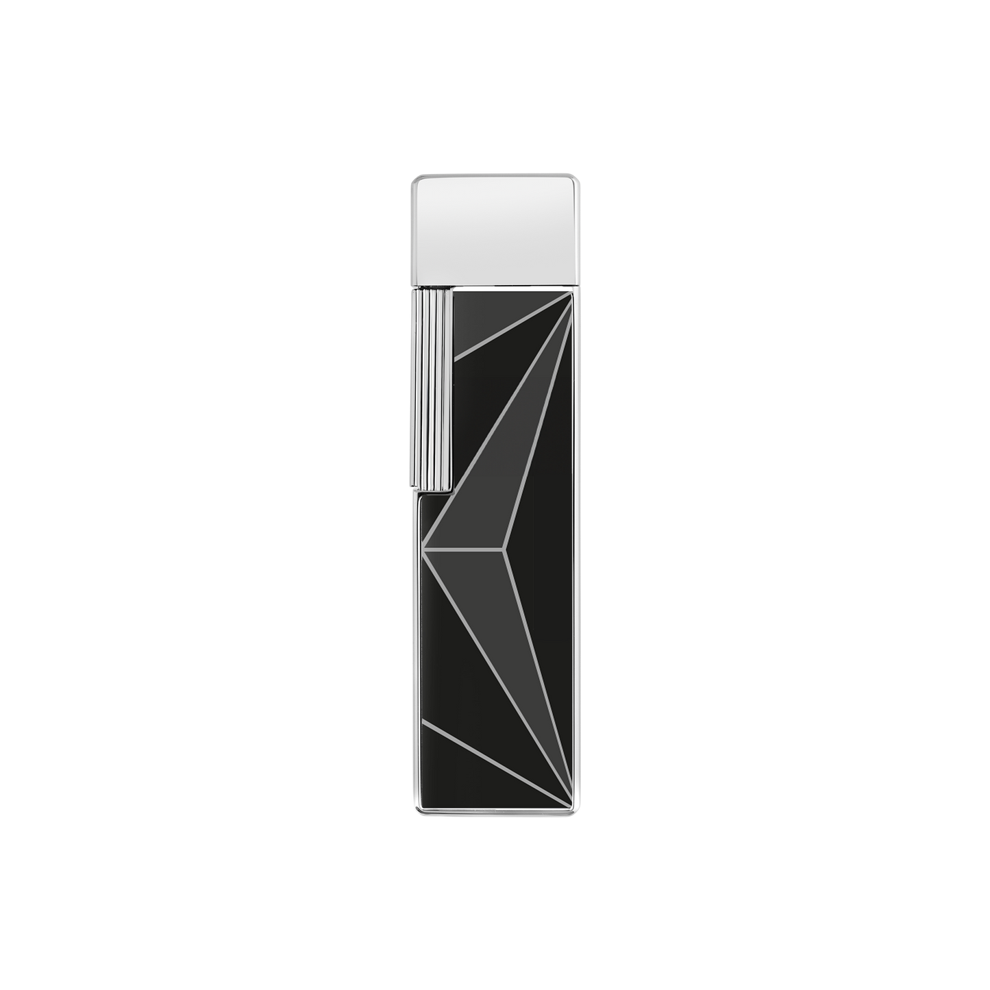 ST Dupont Feuerzeug Twiggy Fire X, Palladium, Ltd. Edt., Schwarz