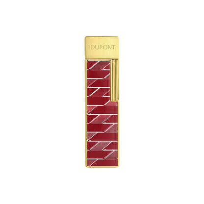ST Dupont Feuerzeug Twiggy Monogram, Ltd. Edt., Burgundy