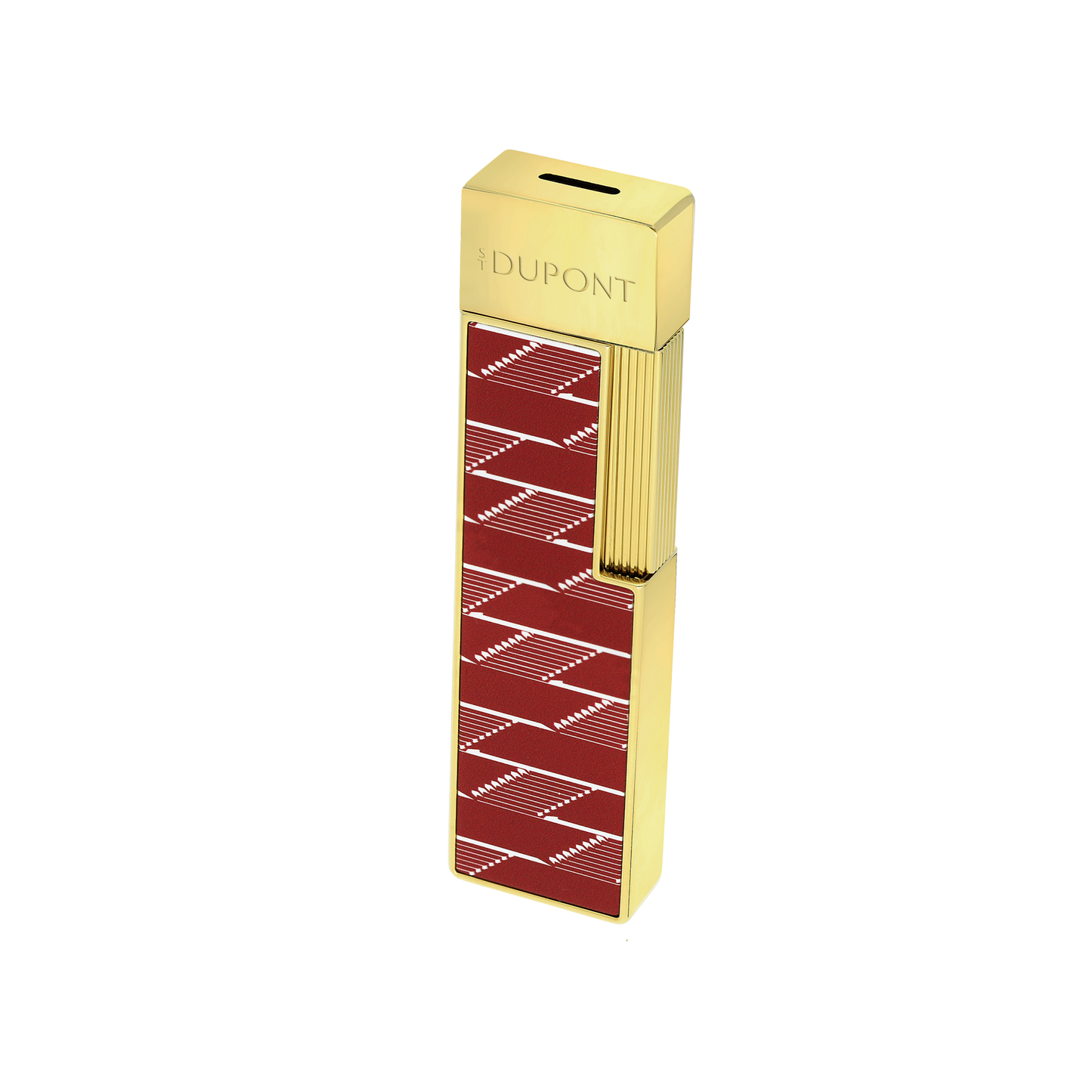 ST Dupont Feuerzeug Twiggy Monogram, Ltd. Edt., Burgundy
