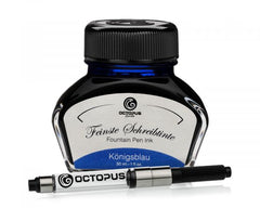 Octopus Fluids Füllhaltertinte-Set Classic Königsblau löschbar mit Konverter