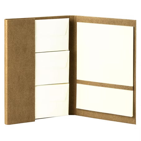 Rössler, Stationery Set Paper Royal, A4/DL chamois deckle-edged 25/25 pieces