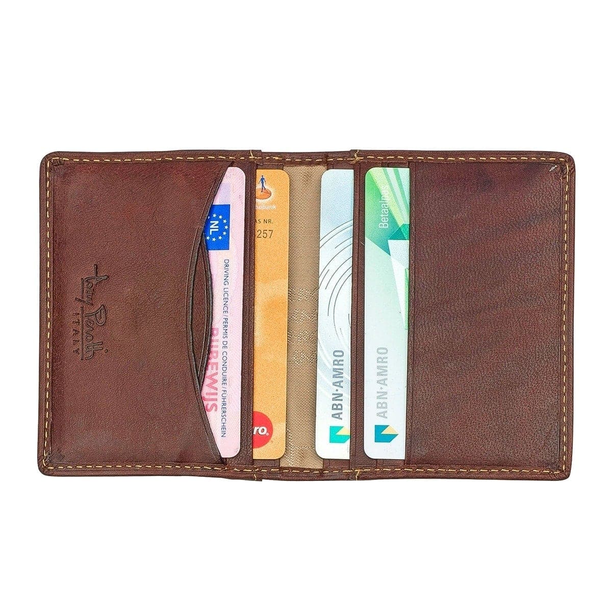Tony Perotti, Credit Card Case Vegetale, dark brown