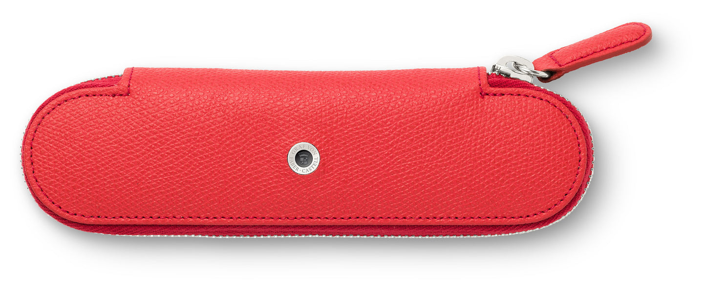 Graf von Faber-Castell, Pen Case, for 2 Writing Instruments, India Red