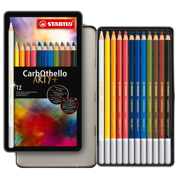 STABILO CarbOthello Metalletui ARTYplus Pastellkreidestift 12 Farben