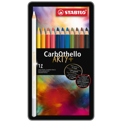 STABILO CarbOthello Metalletui ARTYplus Pastellkreidestift 12 Farben – Ansicht 2
