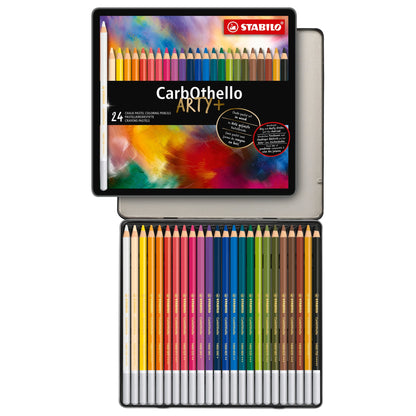 STABILO CarbOthello Metalletui ARTYplus Pastellkreidestift 24 Farben – Ansicht 1