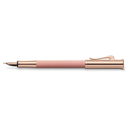 Graf von Faber-Castell, Stylo-plume Guilloche, Plume 18 carats, Rose Blush, Coffret cadeau