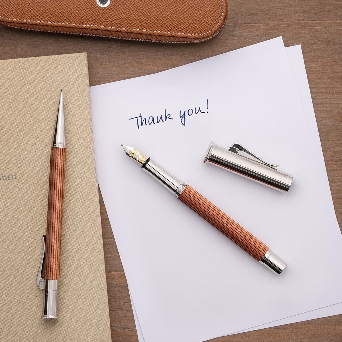 Graf von Faber-Castell, Fountain Pen Classic Pernambuco, 18K Nib, brown