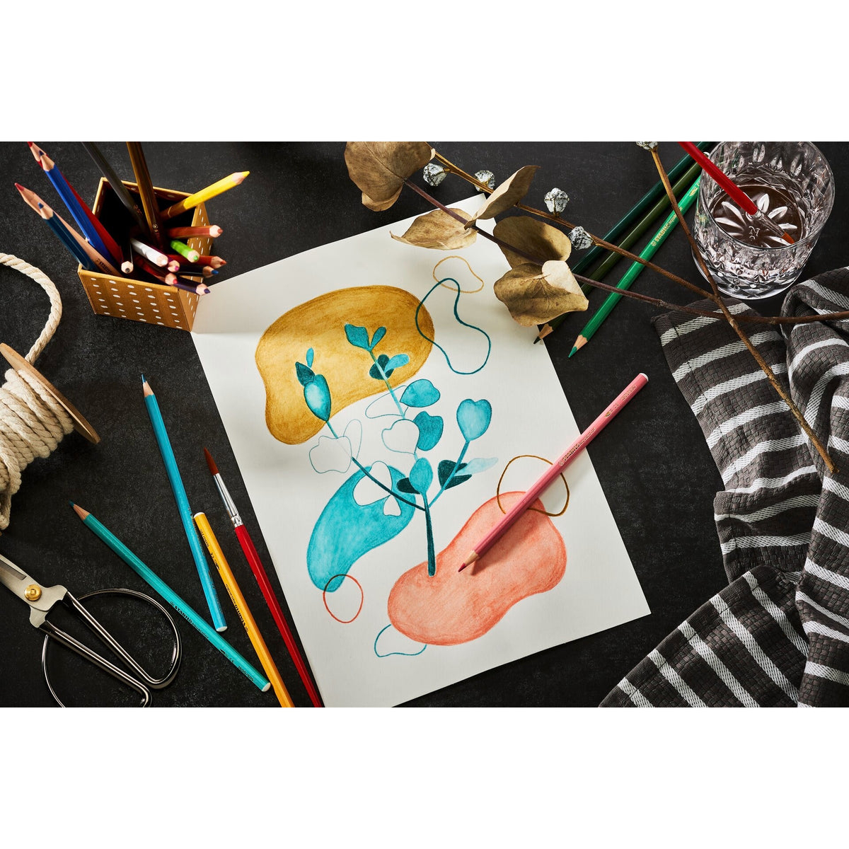STABILOaquacolor Metalletui ARTYplus mit 12 Farbstiften – Ansicht 5