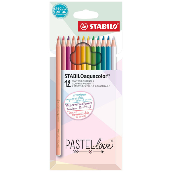 STABILO aquacolor 12er Pastellove Etui