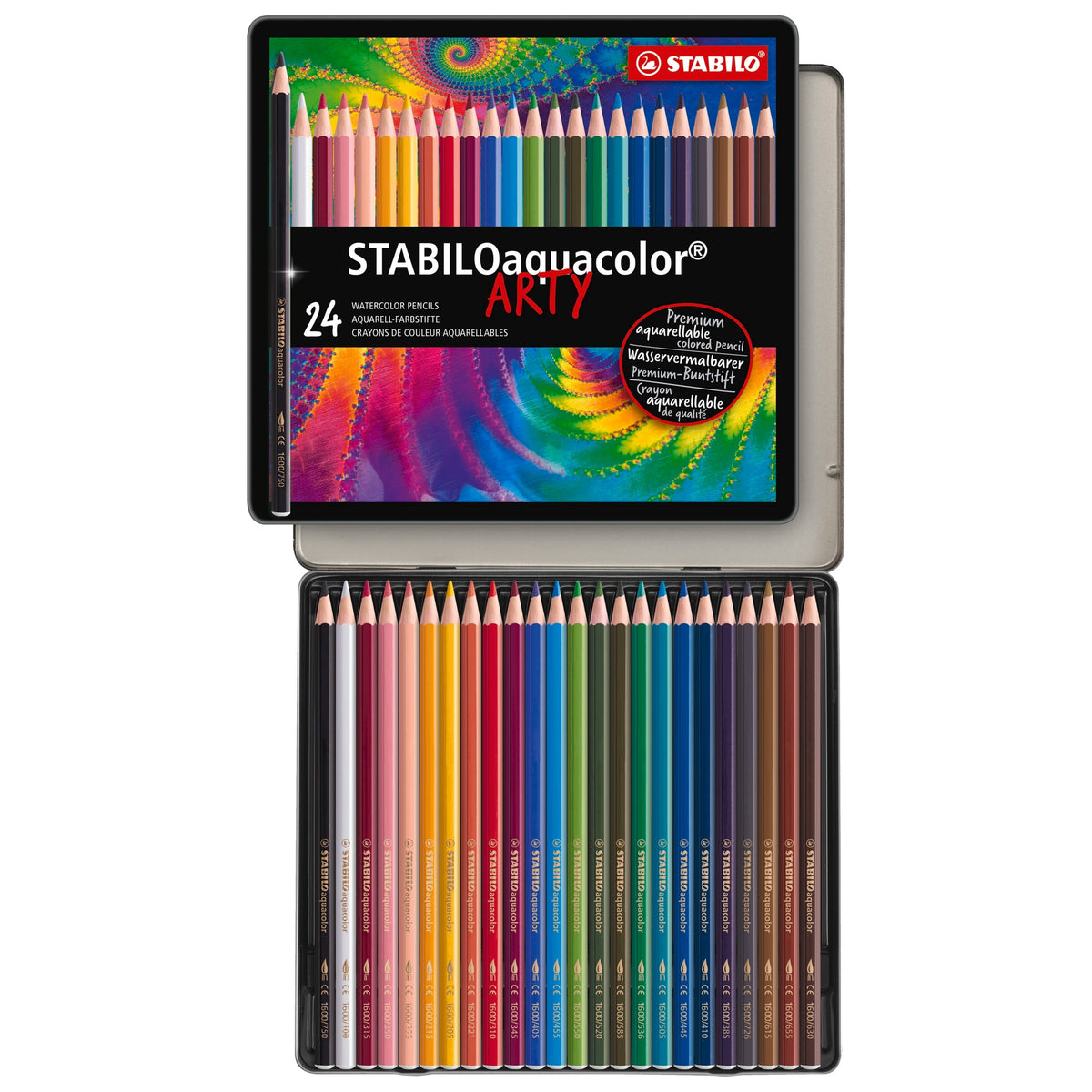 STABILO aquacolor Metalletui ARTYplus mit 24 Farbstiften – Ansicht 1