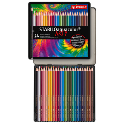 STABILO aquacolor Metalletui ARTYplus mit 24 Farbstiften – Ansicht 1