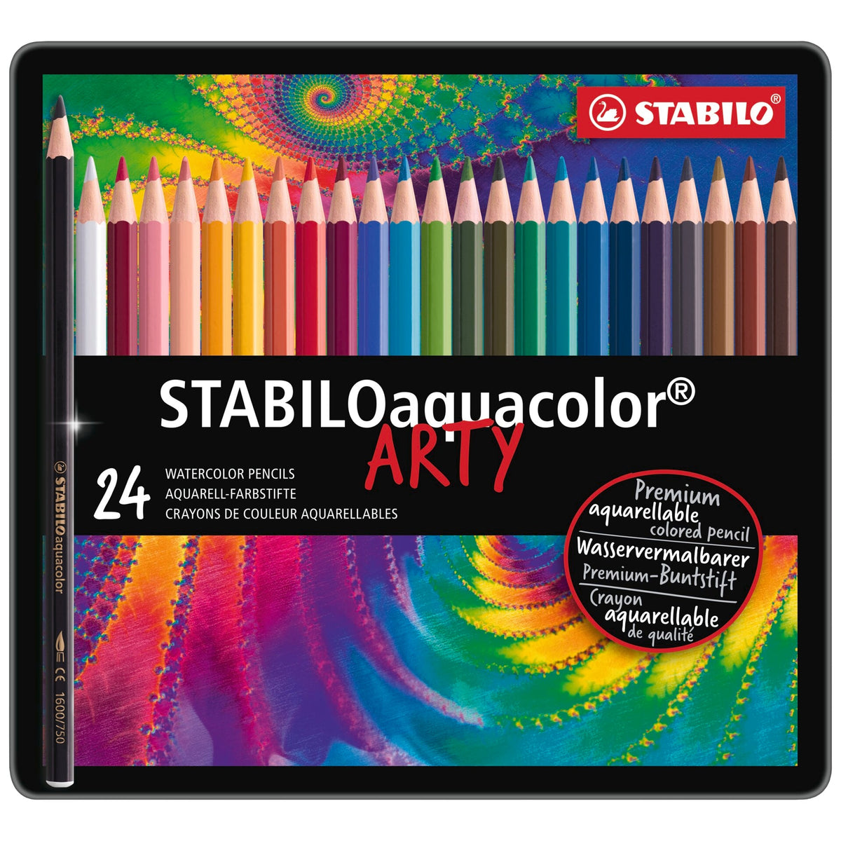 STABILO aquacolor Metalletui ARTYplus mit 24 Farbstiften – Ansicht 2