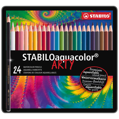 STABILO aquacolor Metalletui ARTYplus mit 24 Farbstiften – Ansicht 2