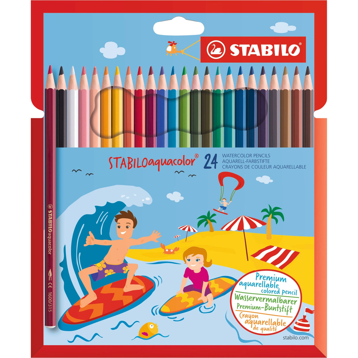 STABILO aquacolor 24er Kartonetui – Ansicht 1