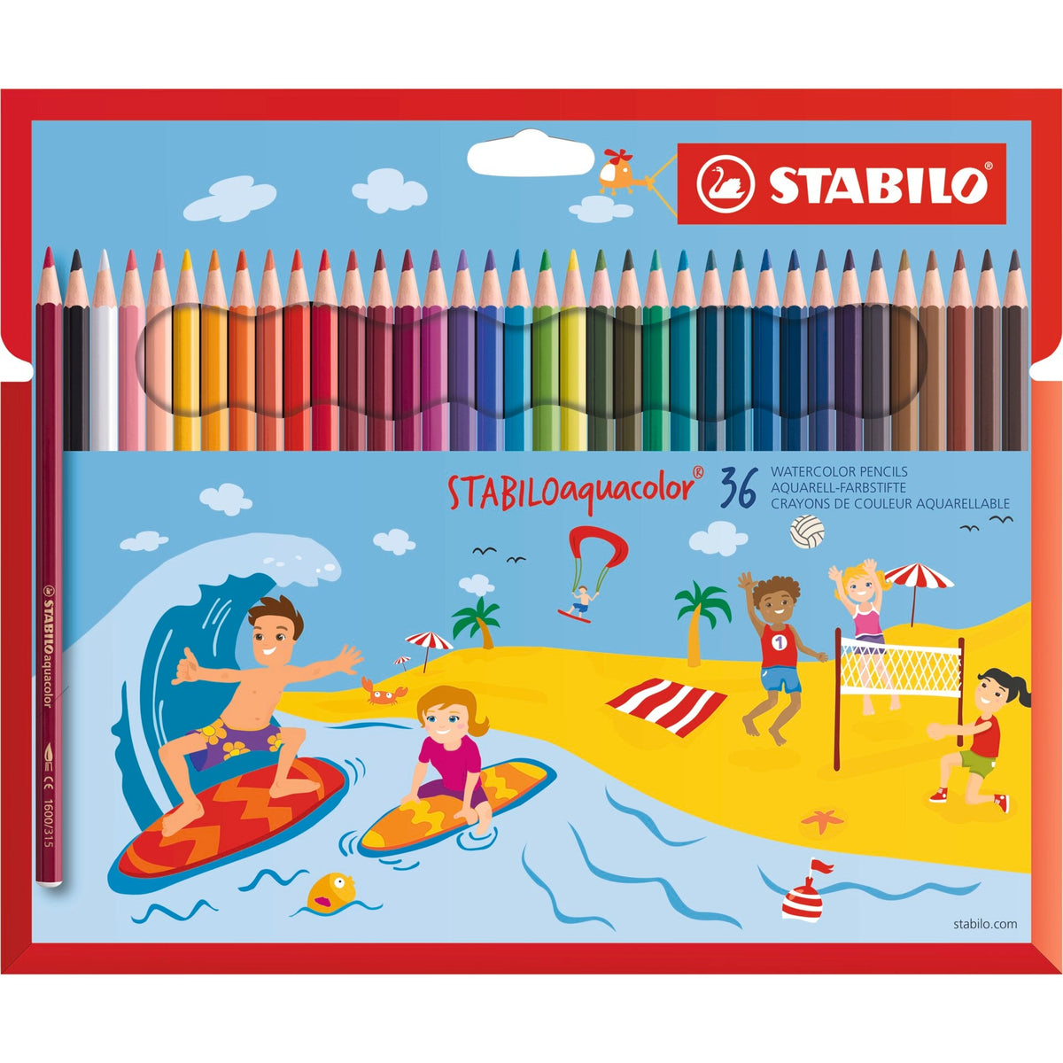 STABILO aquacolor 36er Kartonetui – Ansicht 1