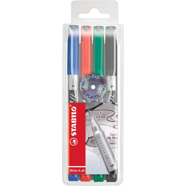 STABILO Write-4-all SF 4er Etui Permanent-Marker
