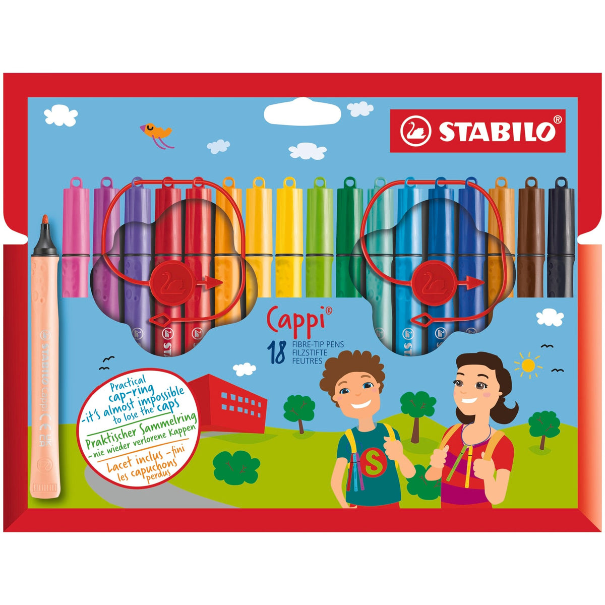 STABILO Cappi 18er Kartonetui – Ansicht 1