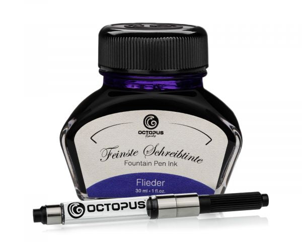 Octopus Fluids Classic Fountain Pen Ink Lilac with Converter