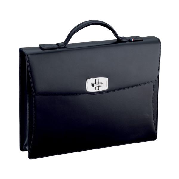 ST Dupont Leather goods Line D Line D, Palladium, Ltd. Edt., Schwarz