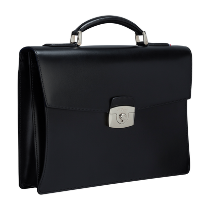 ST Dupont Leather goods Line D Line D, Palladium, Ltd. Edt., Schwarz