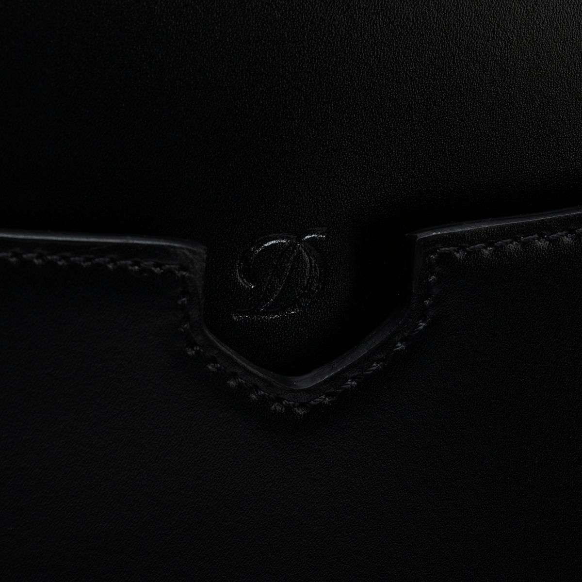 ST Dupont Leather goods Line D Line D, Palladium, Ltd. Edt., Schwarz