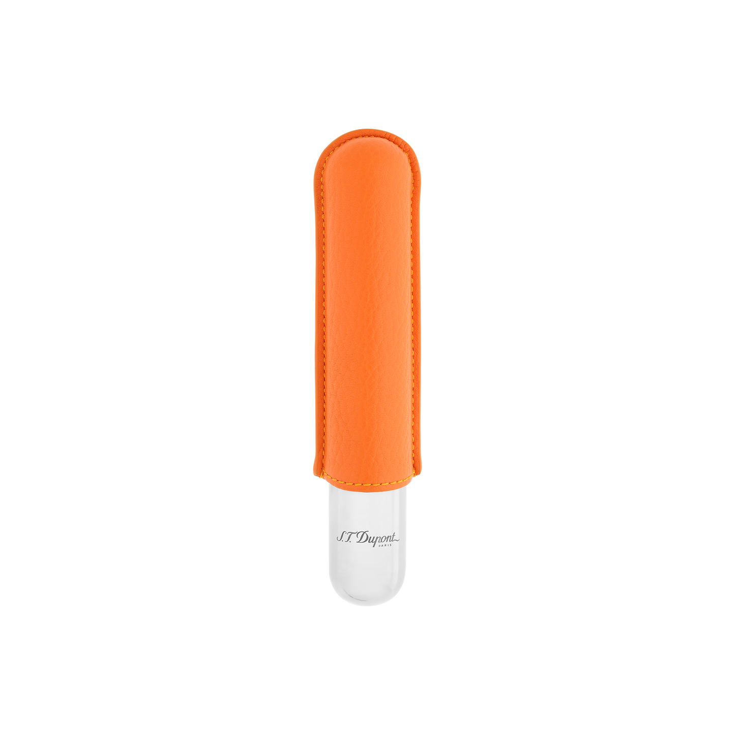ST Dupont Accessoires - Cigar Zigarren Etui Chrom, Orange