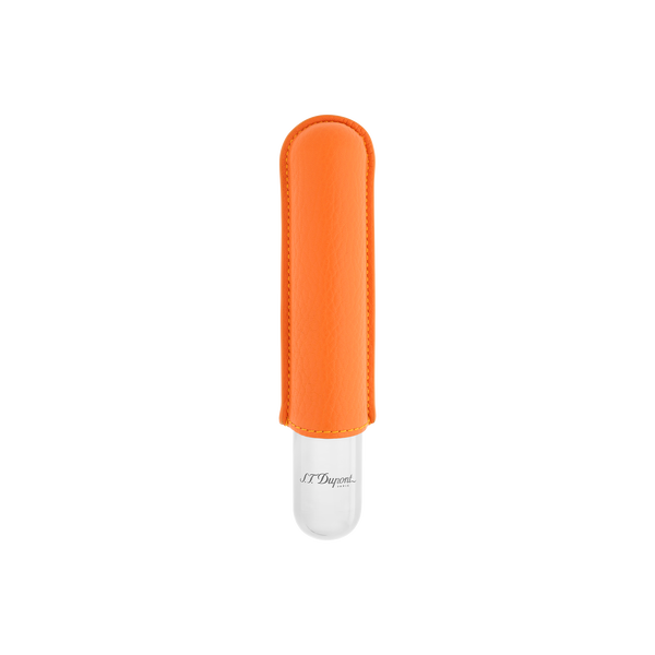ST Dupont Accessoires - Cigar Zigarren Etui Chrom, Orange