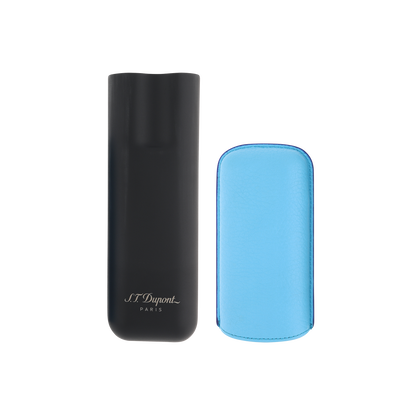 ST Dupont Accessoires - Cigar 2 Zigarren Etui Turquoise-blue