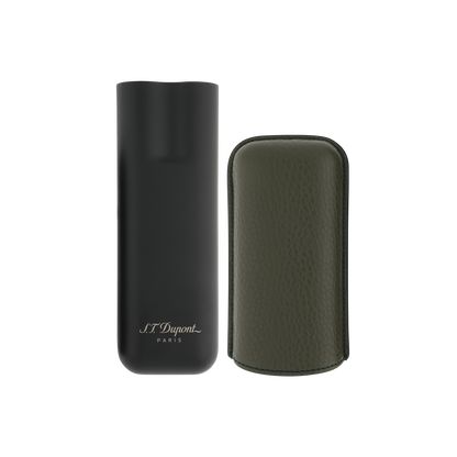 ST Dupont Accessoires - Cigar 2 Zigarren Etui Khaki