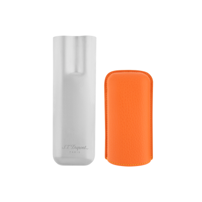 ST Dupont Accessories - Cigar 2 Cigar Case Chrome, Orange