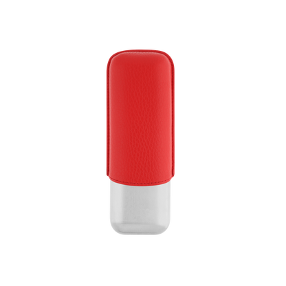 ST Dupont Accessoires - Cigar 2 Zigarren Etui Chrom, Rot