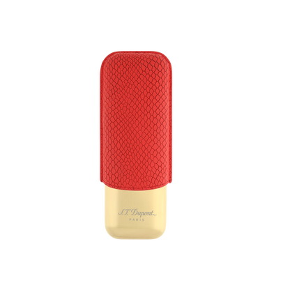 ST Dupont Accessories - Cigar 2 Cigar Case Dragon, Ltd. Ed., Burgundy
