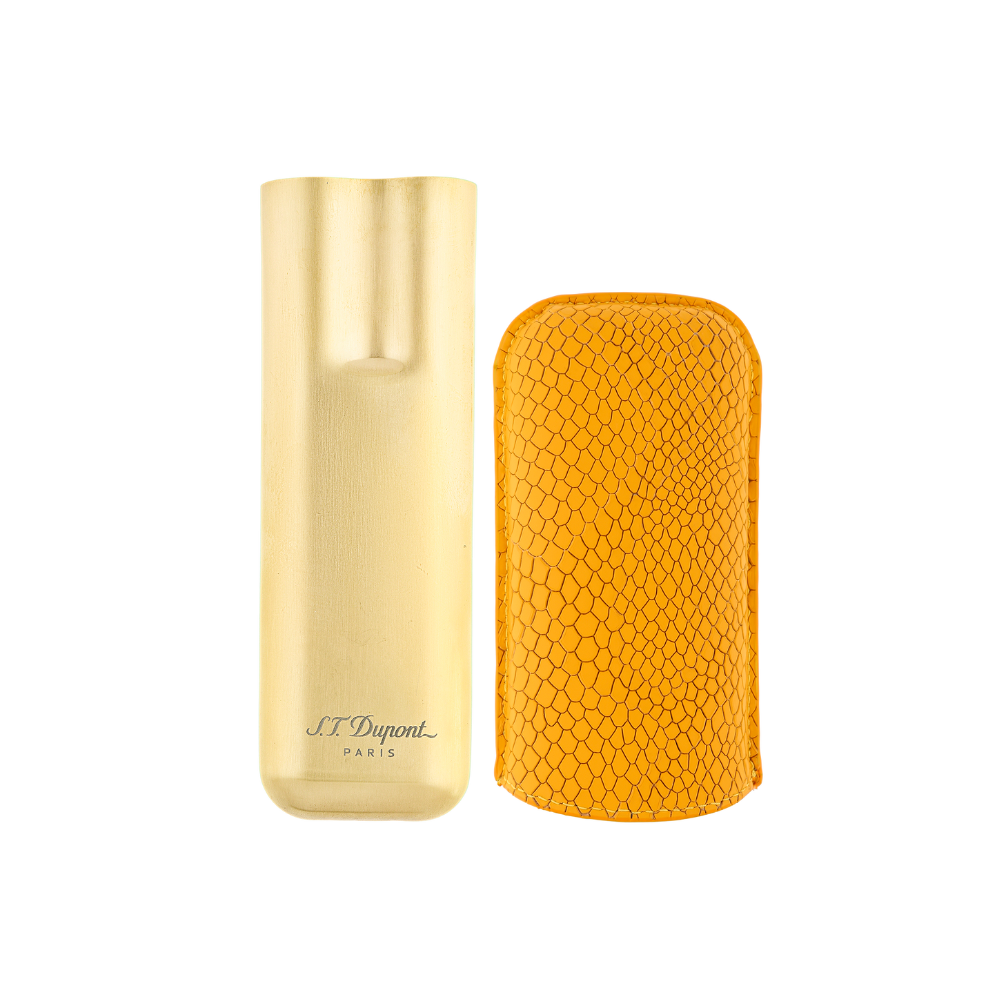 ST Dupont Accessoires - Cigar 2 Zigarren Etui Dragon, Ltd. Edt., Honey