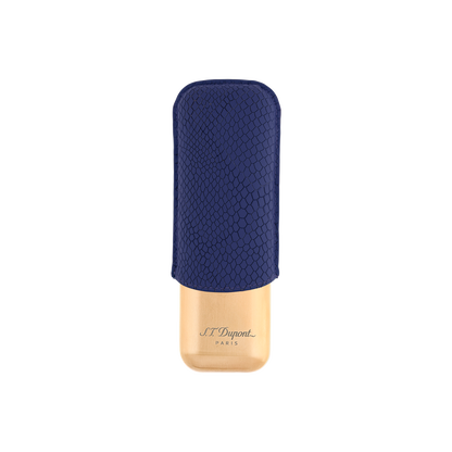 ST Dupont Accessoires - Cigar 2 Zigarren Etui Dragon, Ltd. Edt., Royal-blue