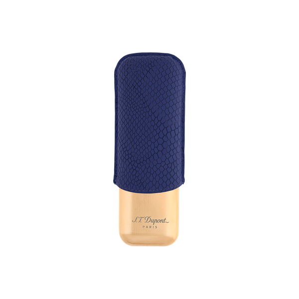 ST Dupont Accessoires - Cigar 2 Zigarren Etui Dragon, Ltd. Edt., Royal-blue