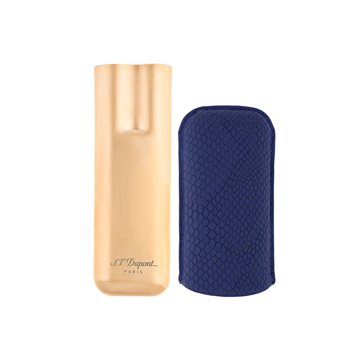 ST Dupont Accessoires - Cigar 2 Zigarren Etui Dragon, Ltd. Edt., Royal-blue