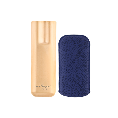 ST Dupont Accessoires - Cigar 2 Zigarren Etui Dragon, Ltd. Edt., Royal-blue