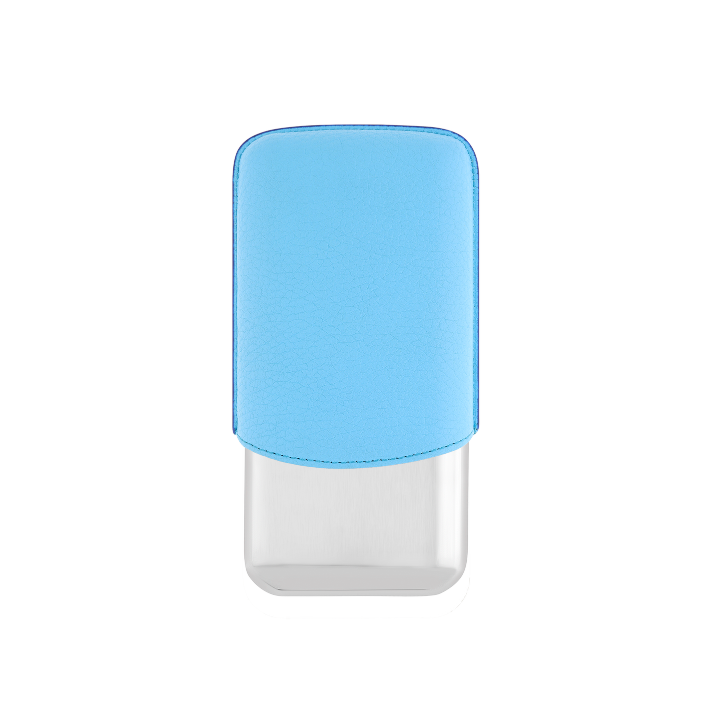 ST Dupont Accessoires - Cigar 3 Zigarren Etui Chrom, Turquoise-blue